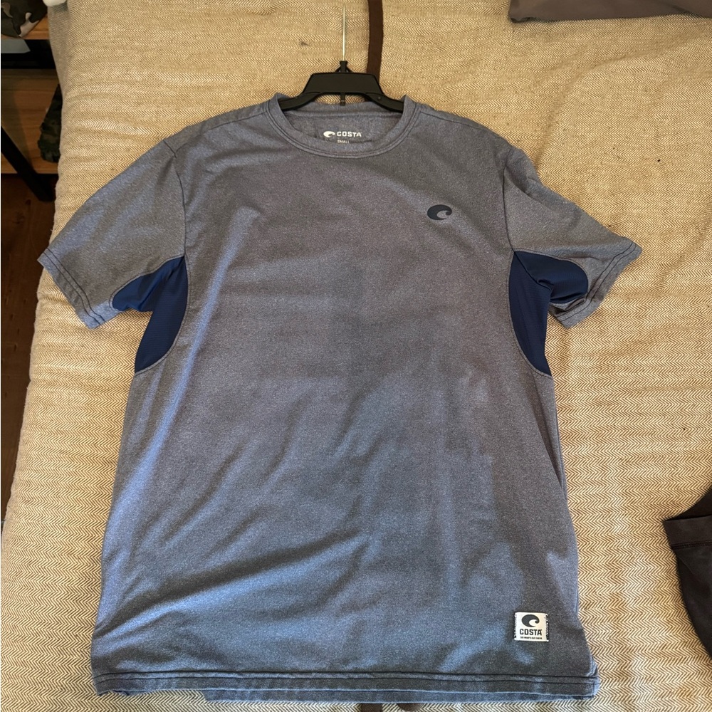 Costa Men's Heather Blue Short Sleeve Tee